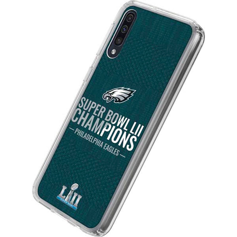 NFL Philadelphia Eagles Super Bowl LII Champions Galaxy A50 Clear Case